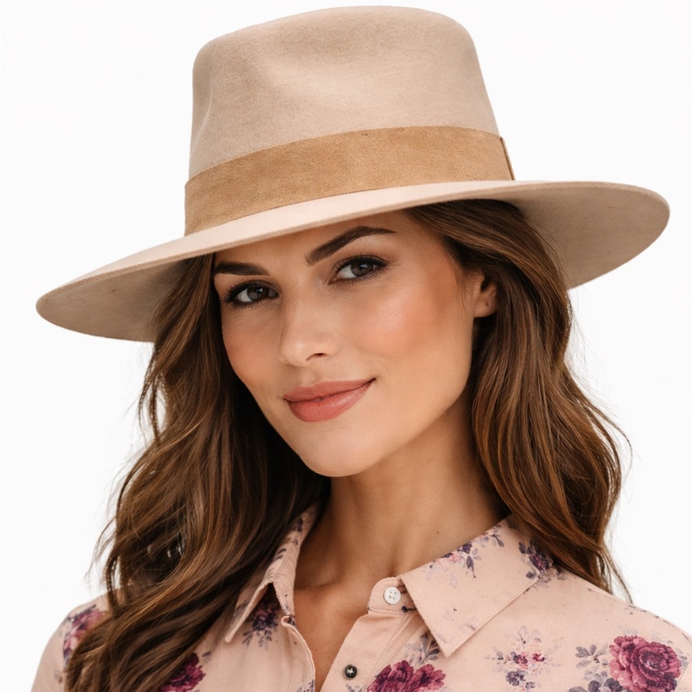 Wyeth, Australian Wool Wide Brim Hat – Neutral Beige – NWT
